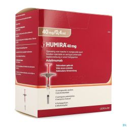 Humira 40mg/0,4ml Sol Inj Ser Prer. 6 X 40mg/0,4ml