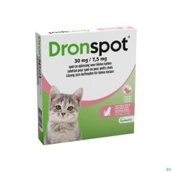 Dronspot 30mg/7,5mg Spot-on Chat P.>0,5-2,5kg Pip2