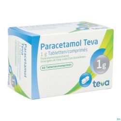 Paracetamol Teva 1g Comp 60 X 1g Blister