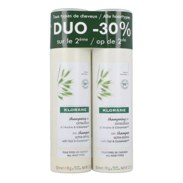 Klorane Capil. Sh Sec Avoine Duo 2x150ml Promo