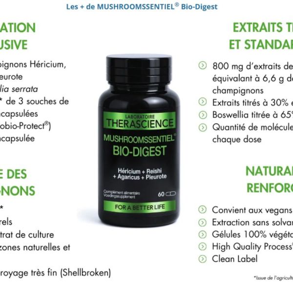Bio digest caps 60 mushroomssentiel phy576