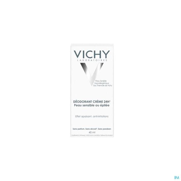Vichy Deo Peau Sens.-epilee Creme 24h 40ml