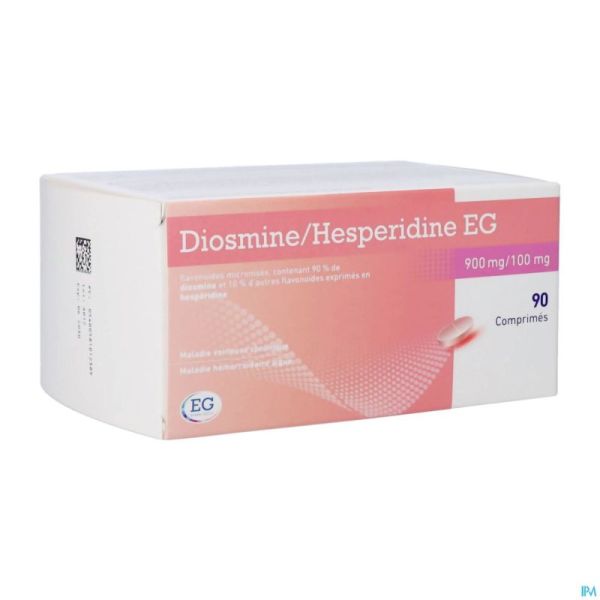 Diosmine+Hesperidine EG 900Mg+100Mg Comp 90