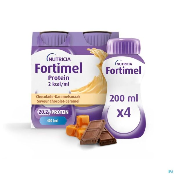 Fortimel Protein 2kcal Caramel&chocolat 4x200ml
