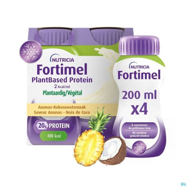 Fortimel Plantbased Pr. 2kcal Anan.-n.coco 4x200ml