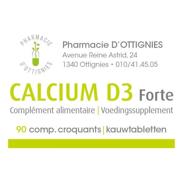 Calcium D3 forte 90 comprimés croquants