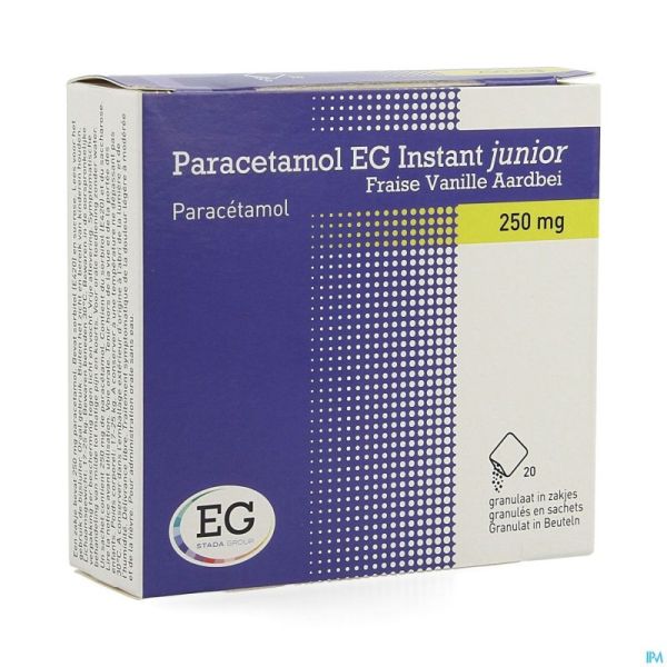 Paracetamol EG Inst.Junior 250Mg Vanil-Fr. Sach 20
