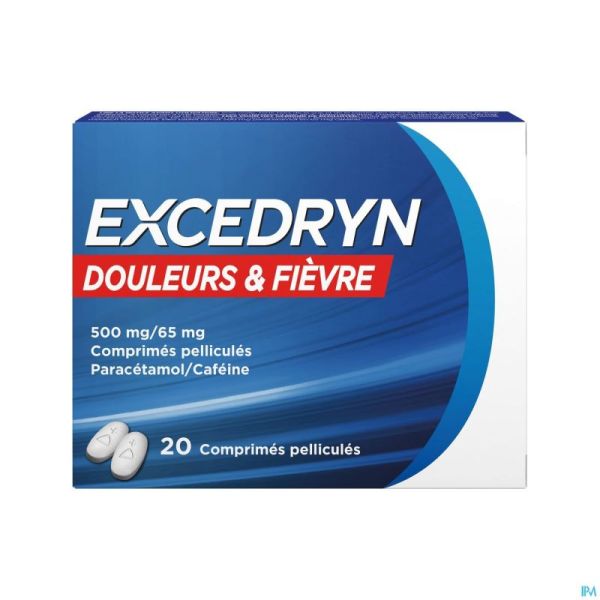 Excedryn Douleurs&fievre 500mg/65mg Comp Pell 2x10
