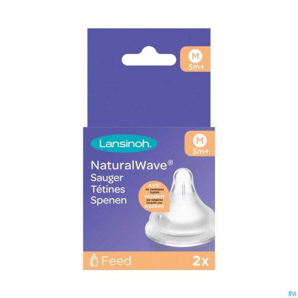 Lansinoh Natural Wave Tetine Medium 2