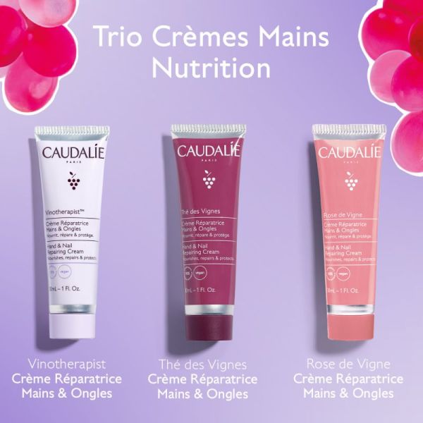 Caudalie Coffret Noel Trio Cr Mains 2025 3 Prod.