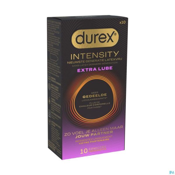 Durex Intensity Preservatifs Extra Lube 10