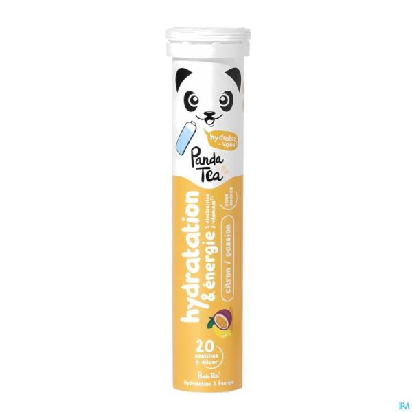 Panda Tea Hydratation Citron&pass. Comp Efferv.20