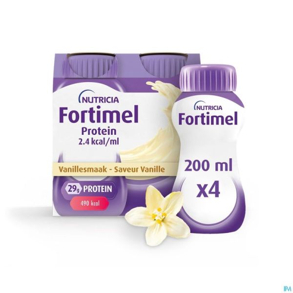 Fortimel Protein 2.4kcal Vanille 4x200ml