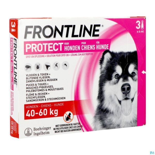 Frontline Protect Spot On Sol Chien 40-60kg Pipet3
